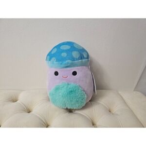 Squishmallows Pyle the Mushroom 7" Purple Blue Fuzzy Belly Plush S7 2050 NWT